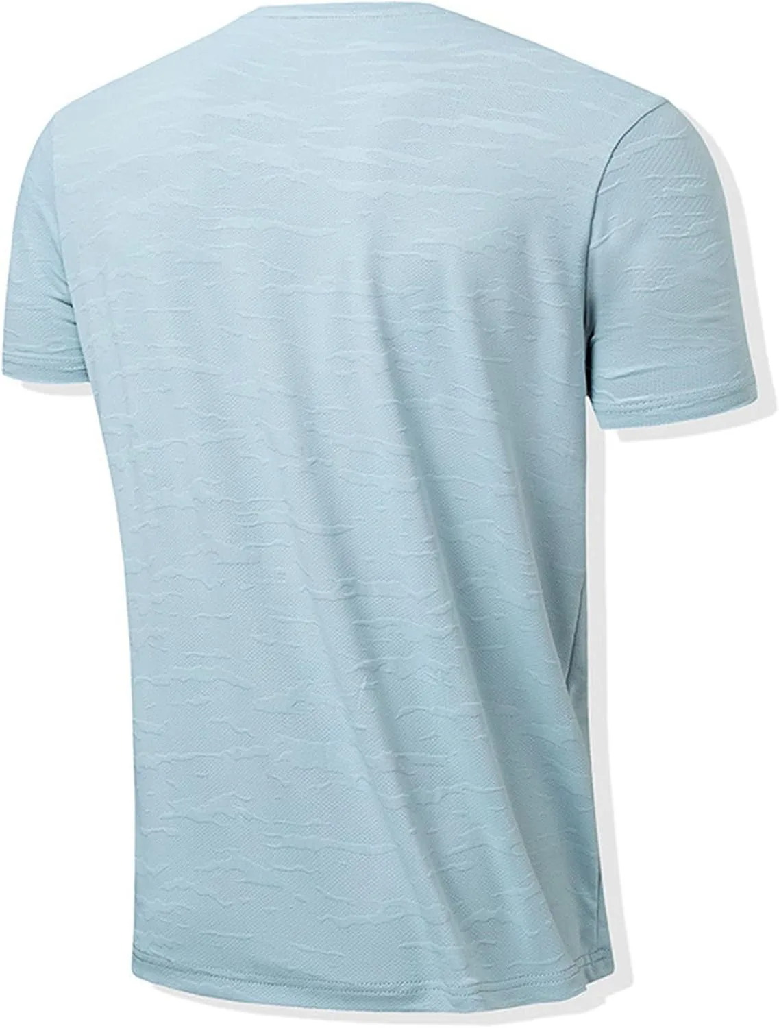 Мужская футболка Cotton Short Sleeve Casual Crew Neck Henley — фото 4