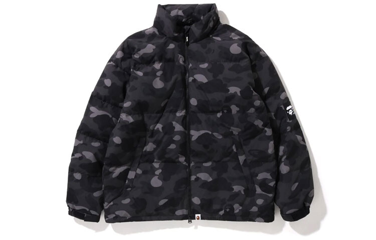 BAPE Color Camo свободный крой пуховик A Bathing Ape, синий — фото 2