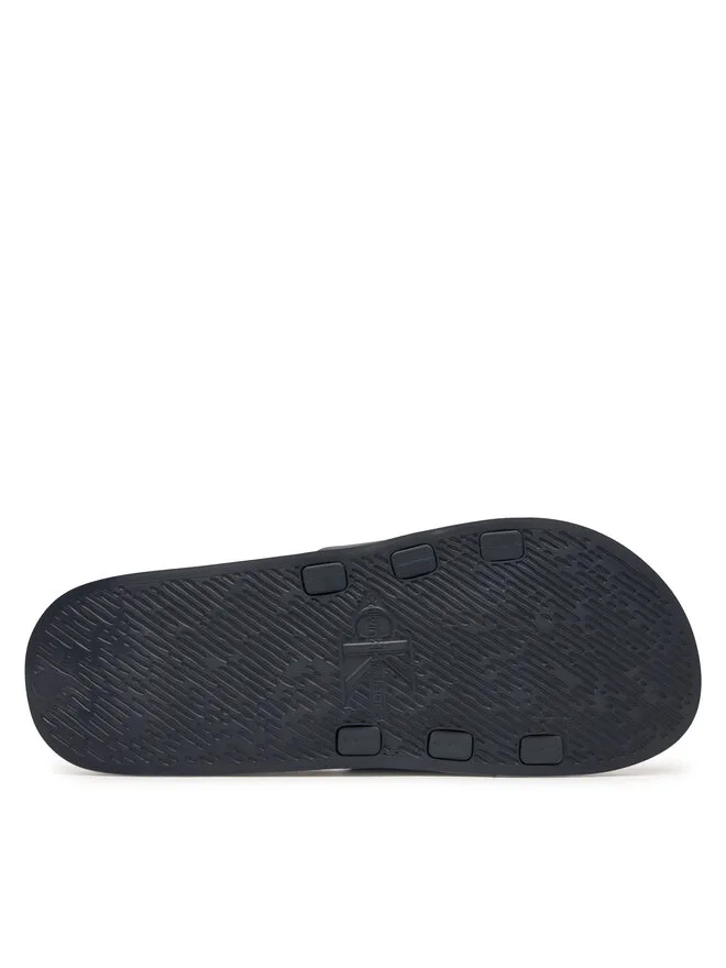 Calvin Klein Мюли Ess Slide из резины и неопрена HM0HM02229, темно-синие — фото 4