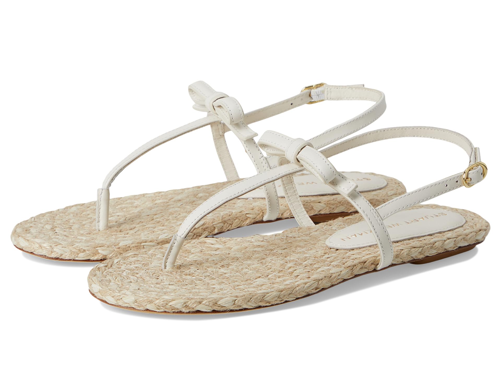 Сандалии Stuart Weitzman Felicity Espadrille Sandal, Cream/NaturalSee Less