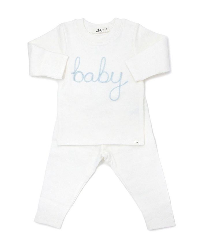 

Детский вышитый комплект из двух предметов - Baby oh baby!, мультиколор