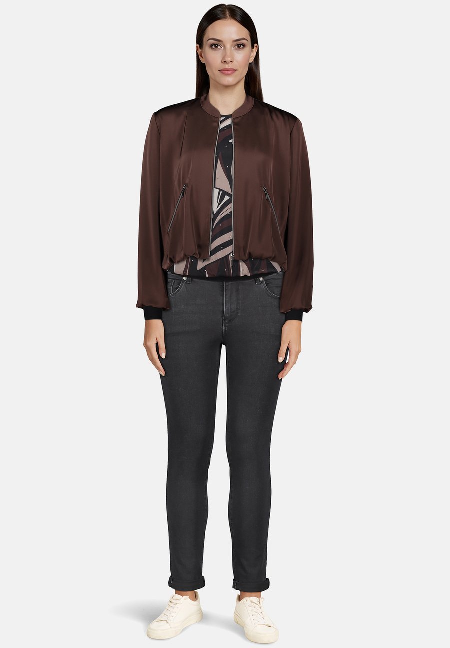 

Блуза Betty Barclay LANGARM- MIT PLISSEE, Taupe/Black/Taupe