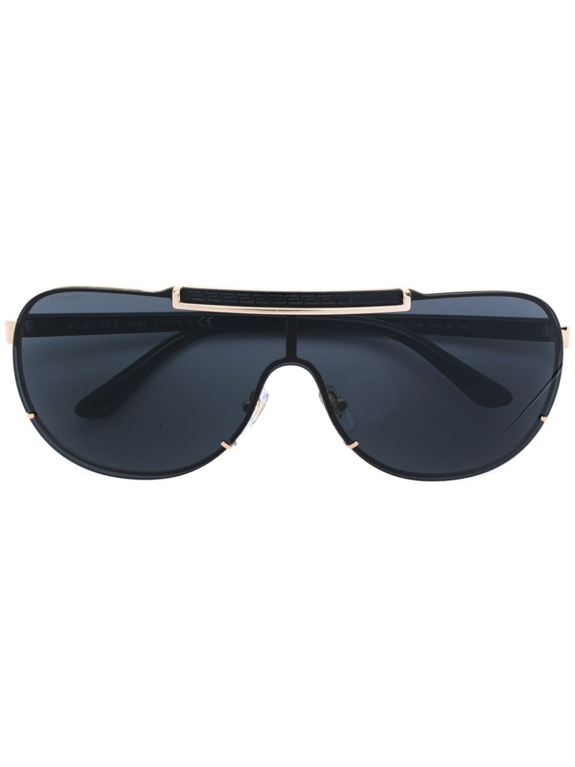 

Versace Eyewear солнцезащитные очки-авиаторы с козырьком, черный