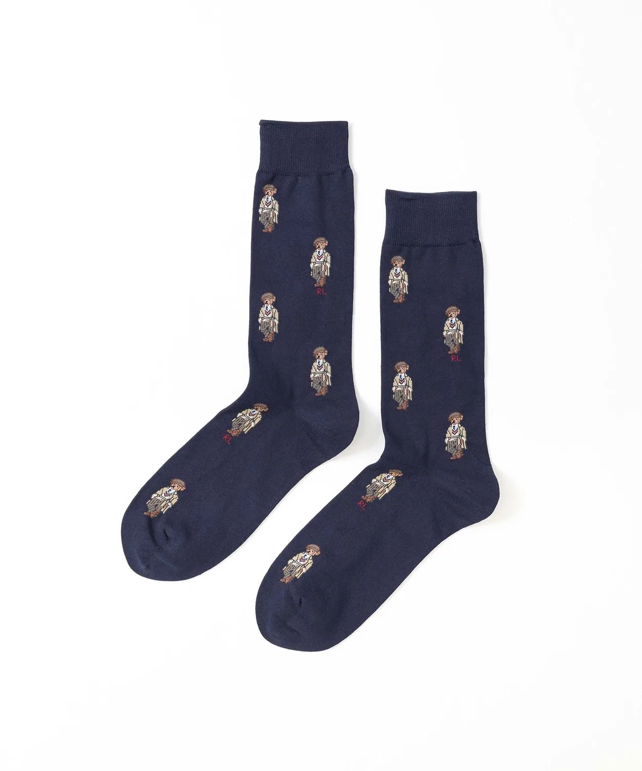 Носки POLO RALPH LAUREN с медведем, хлопковые, тёмно-синие