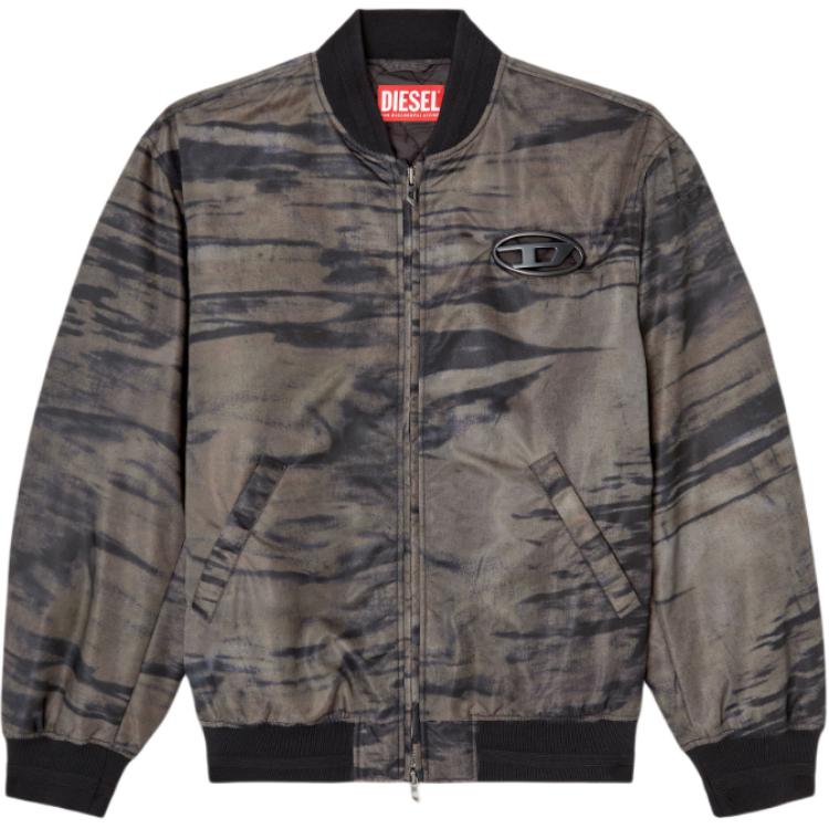 

DIESEL Бомбер с абстрактным принтом, Black