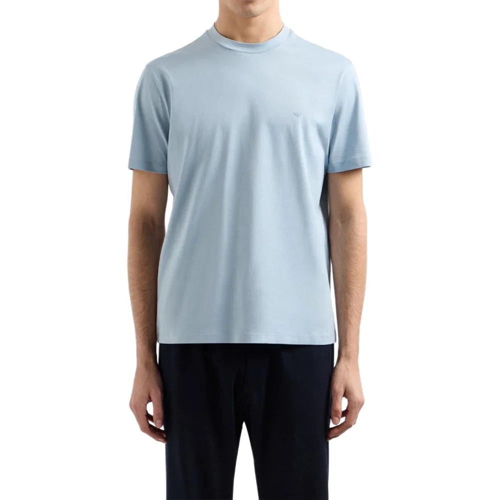 Футболка с круглым вырезом EMPORIO ARMANI Blue — фото 3