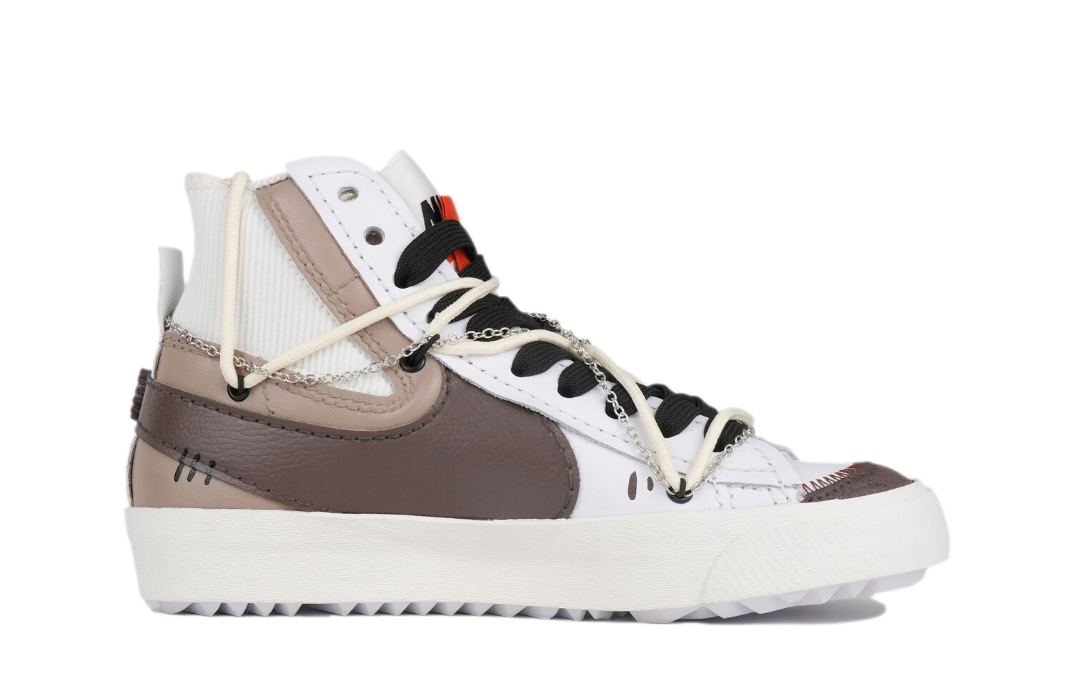 

Кроссовки Nike Blazer Skateboarding Shoes Unisex Mid-top Gray/Brown, хаки