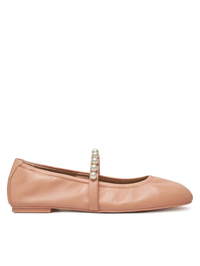 Балетки Stuart Weitzman Goldie Ballet SF896, бежевый