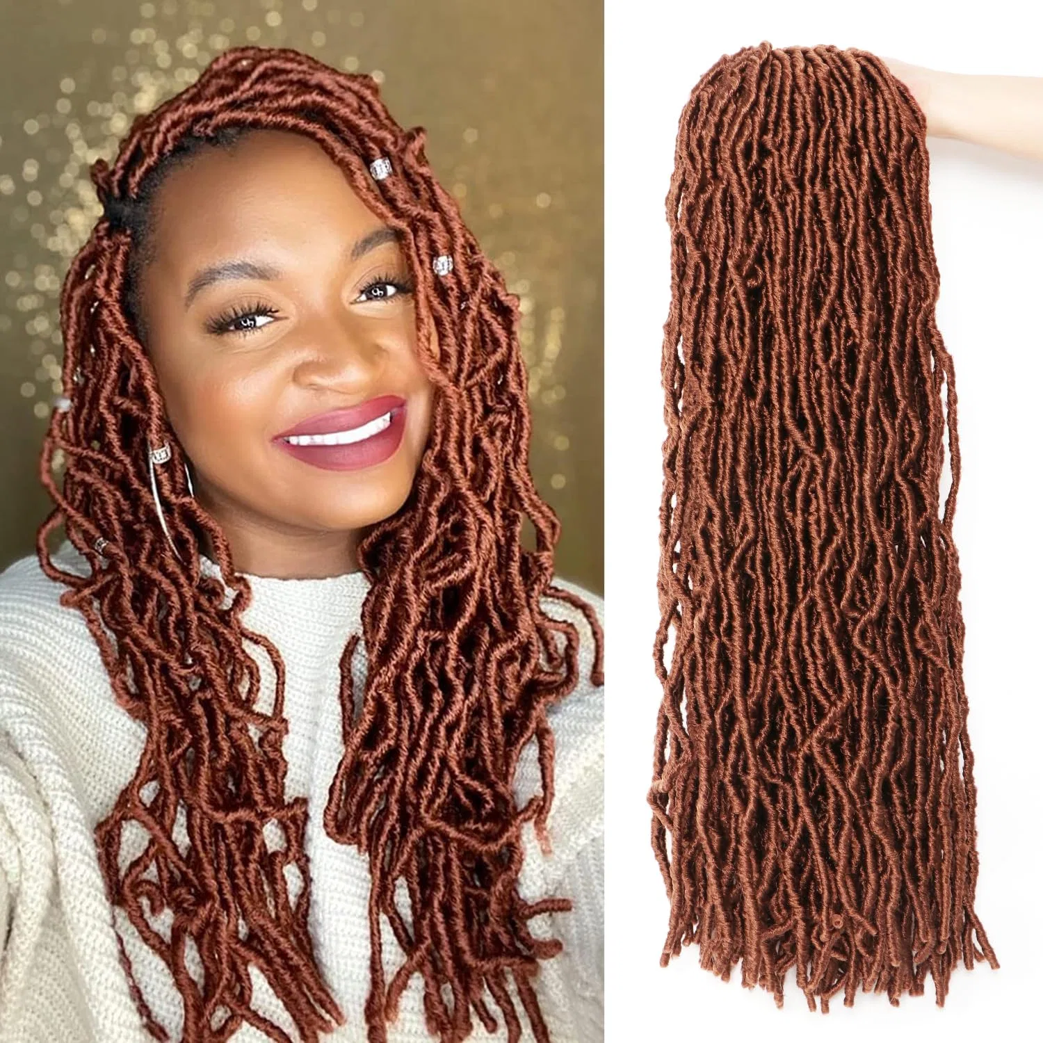 Набор из 8 упаковок искусственных локонов для африканских кос Llzbeautyhair, #30