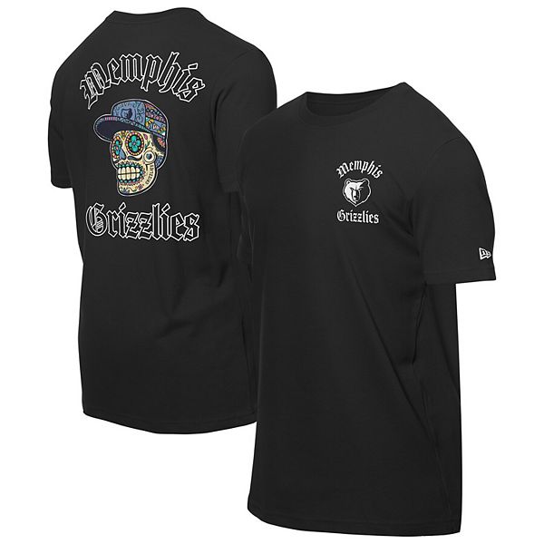 

Мужская черная футболка Memphis Grizzlies Sugar Skulls New Era