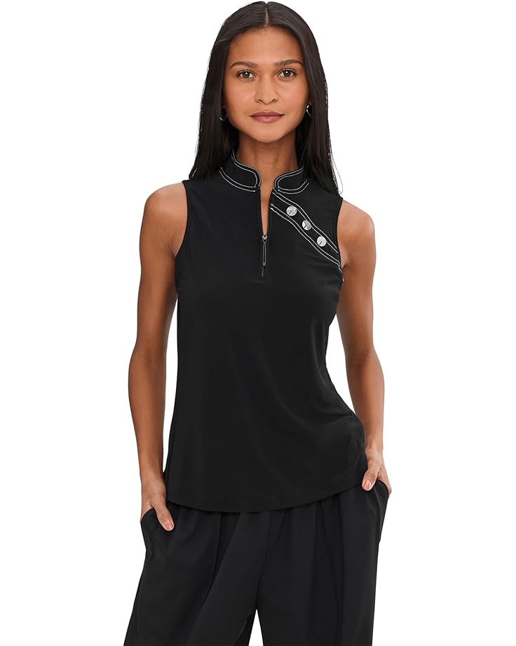 

Женская безрукавка-поло Jamie Sadock Solid в ткани Cloud, Black