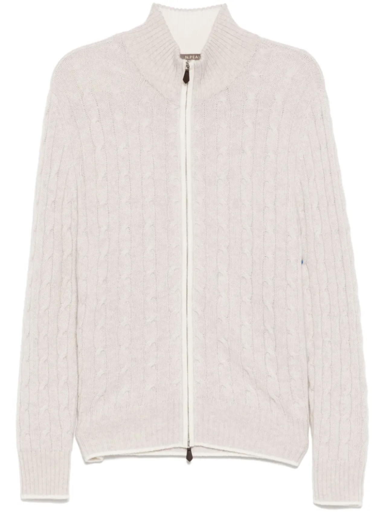 

Свитер Contrast Cable Full Zip N.Peal, нейтральный