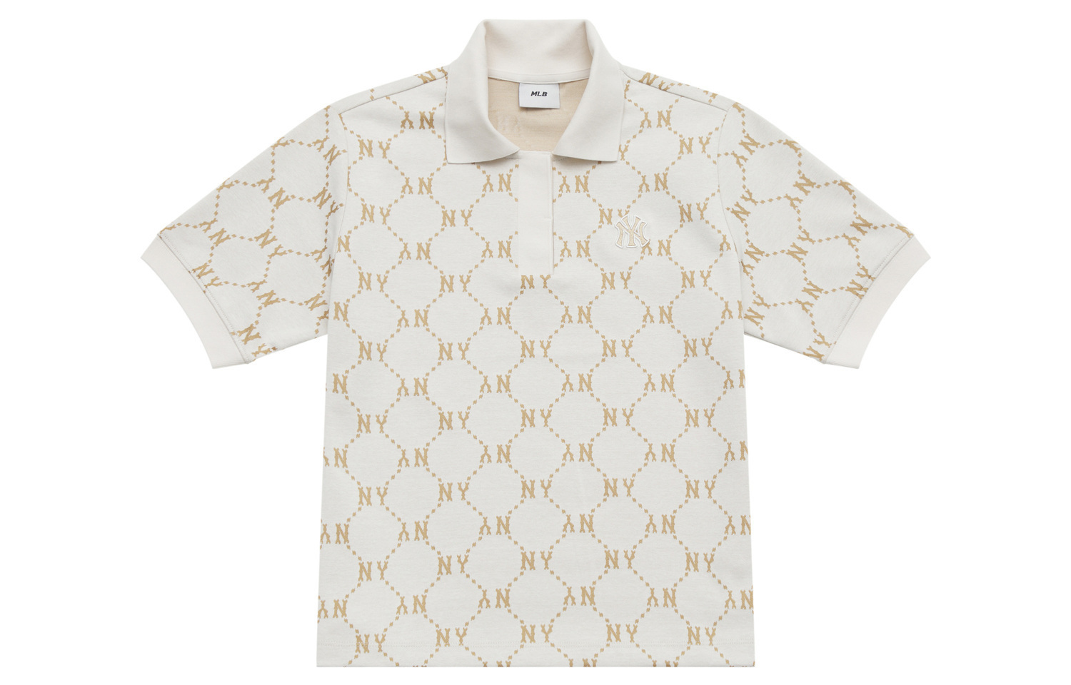 

Футболка-поло Monogram Collection New York Yankees женская MLB, айвори