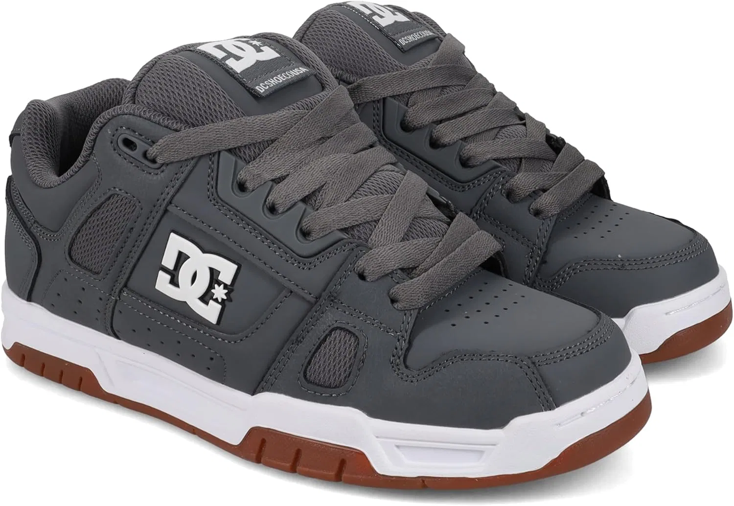 Мужские низкие скейтбордические кроссовки DC Stag, Gray