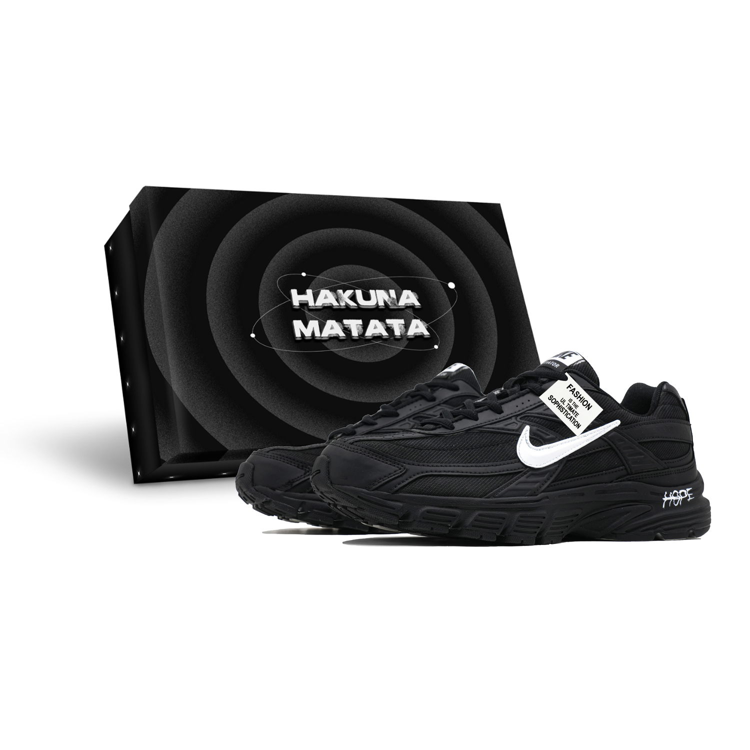 

Nike Инициатор устойчивые к истиранию низкие кроссовки унисекс Black