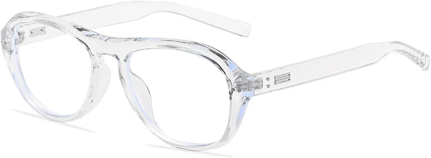 

Солнцезащитные очки с защитой от УФ-излучения UV400 | Женские с заклепками, мужские панк-очки овальной формы для занятий спортом на открытом воздухе и вождения DSVIGF, Transparent Clear