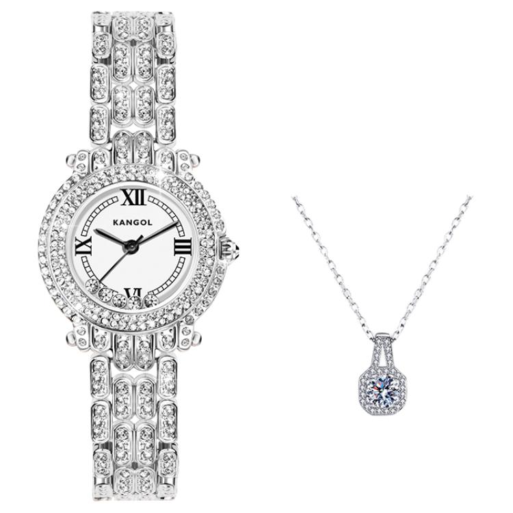 

KANGOL Часы Quartz Movement Metal Strap Women's Watch White Dial