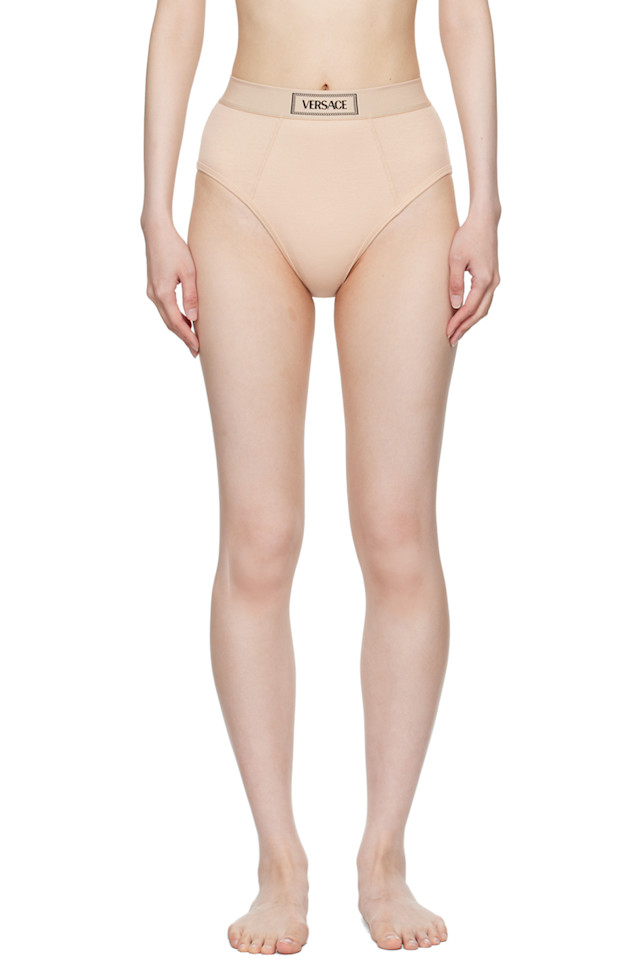 

90S винтажные трусы с логотипом Versace Underwear, цвет chiffon