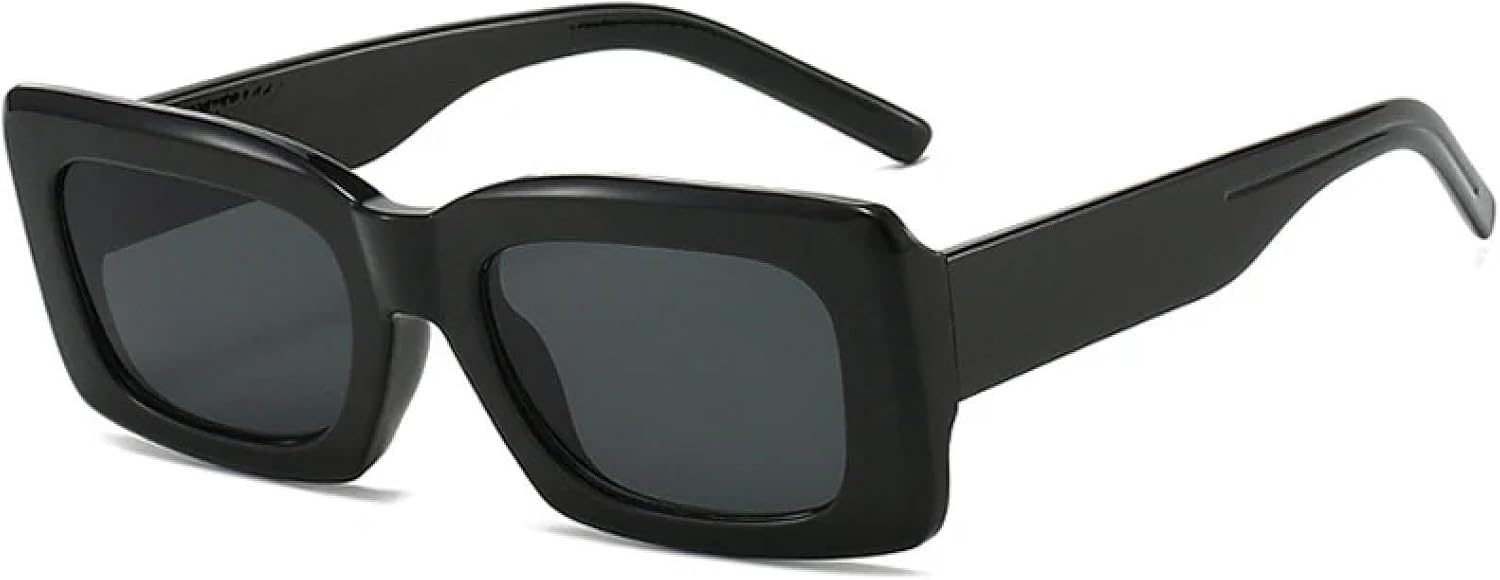 

Солнцезащитные очки в винтажной оправе для женщин и мужчин, роскошные, для активного отдыха, вождения, пляжа, путешествий, с защитой от УФ-излучения UV400 TKKTLLT, Black Gray