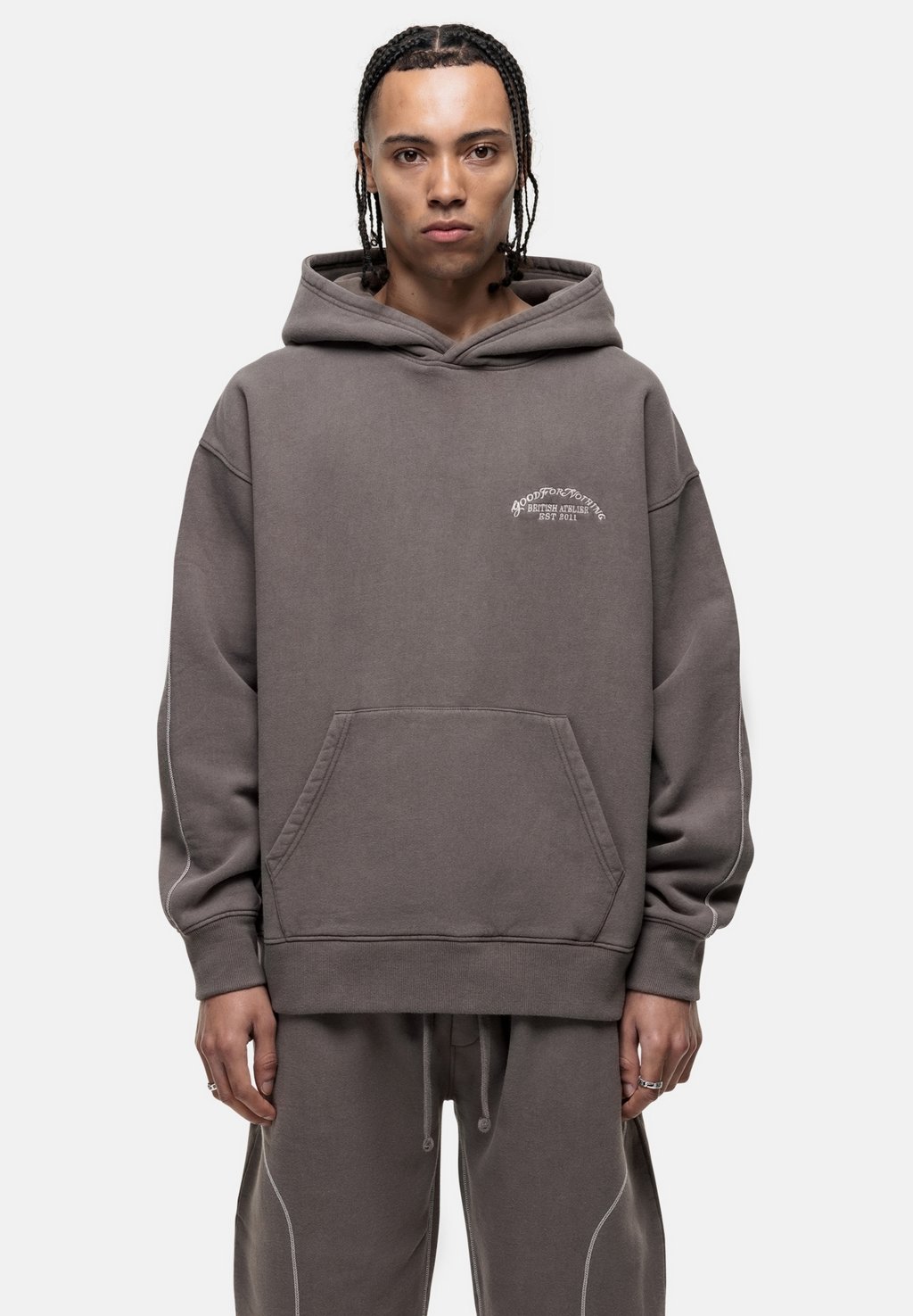 

Толстовка Hoodie Good For Nothing, серо-коричневый
