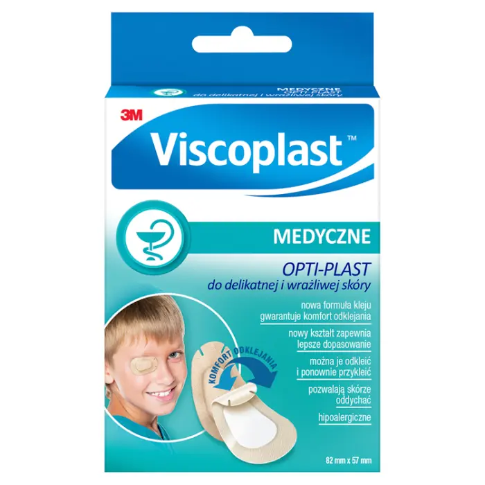 

Патчи Viscoplast Opti-Plast Plaster Do Delikatnej i Wrażliwej Skóry, 5 шт