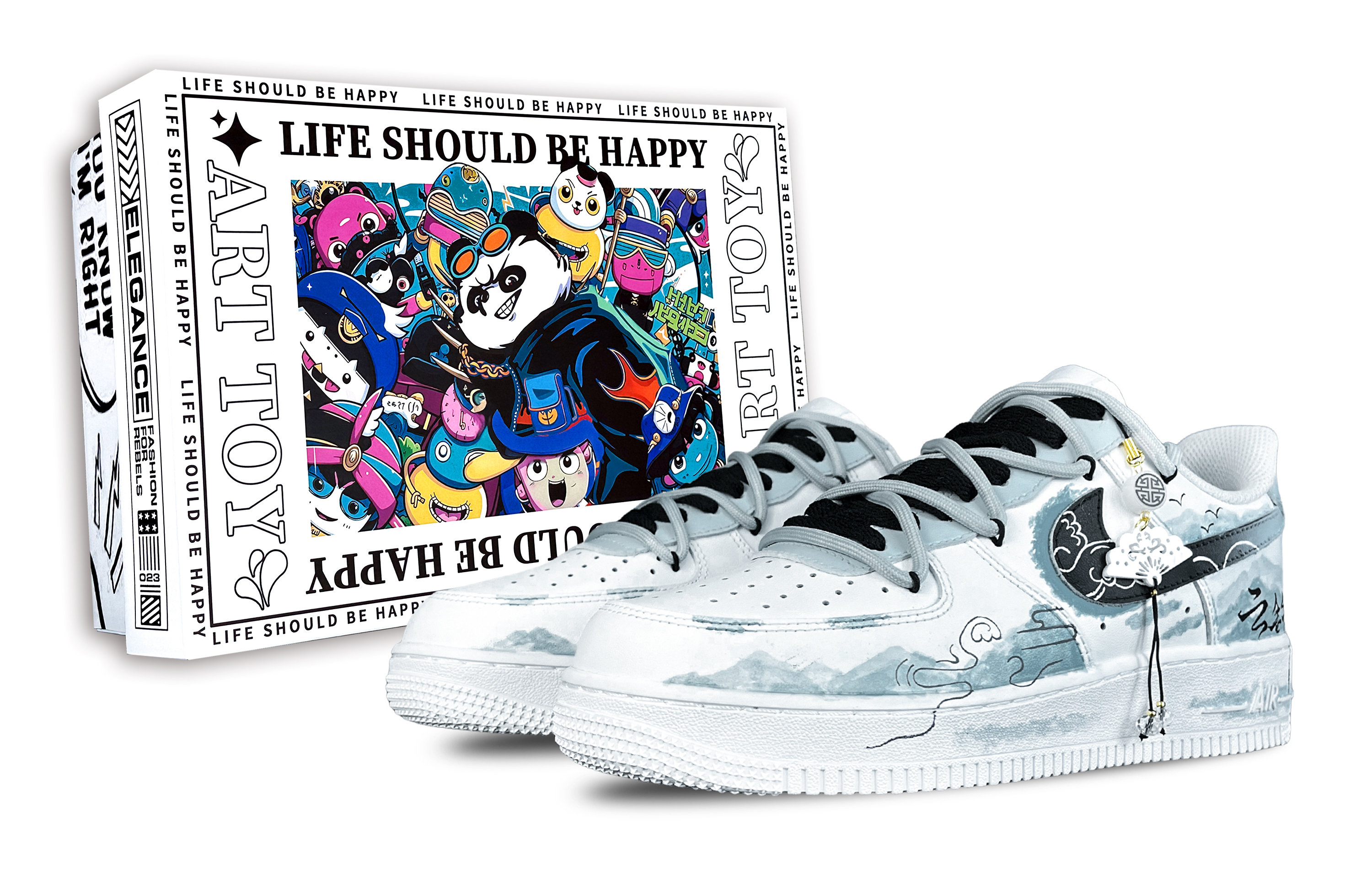 

Nike Кроссовки Air Force 1 с противоскользящим покрытием, износостойкие, низкие, мужские, белые, зеленые