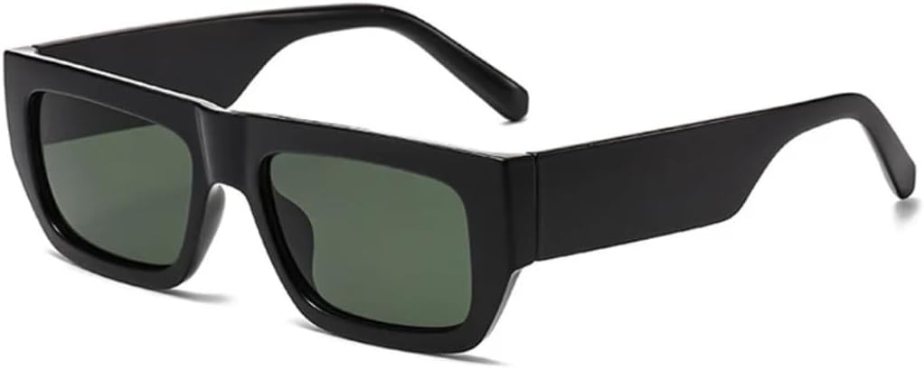 

Солнцезащитные очки с защитой от УФ-излучения UV400 | Маленькая оправа, панк-стиль, яркие линзы | Для женщин и мужчин, для занятий спортом на открытом воздухе и вождения DSVIGF, Black-green