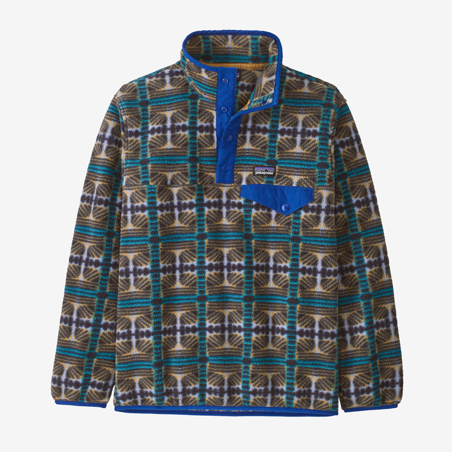 

Детский легкий флисовый пуловер Synchilla Snap-T Patagonia, цвет Snow Beam: Pale Periwinkle