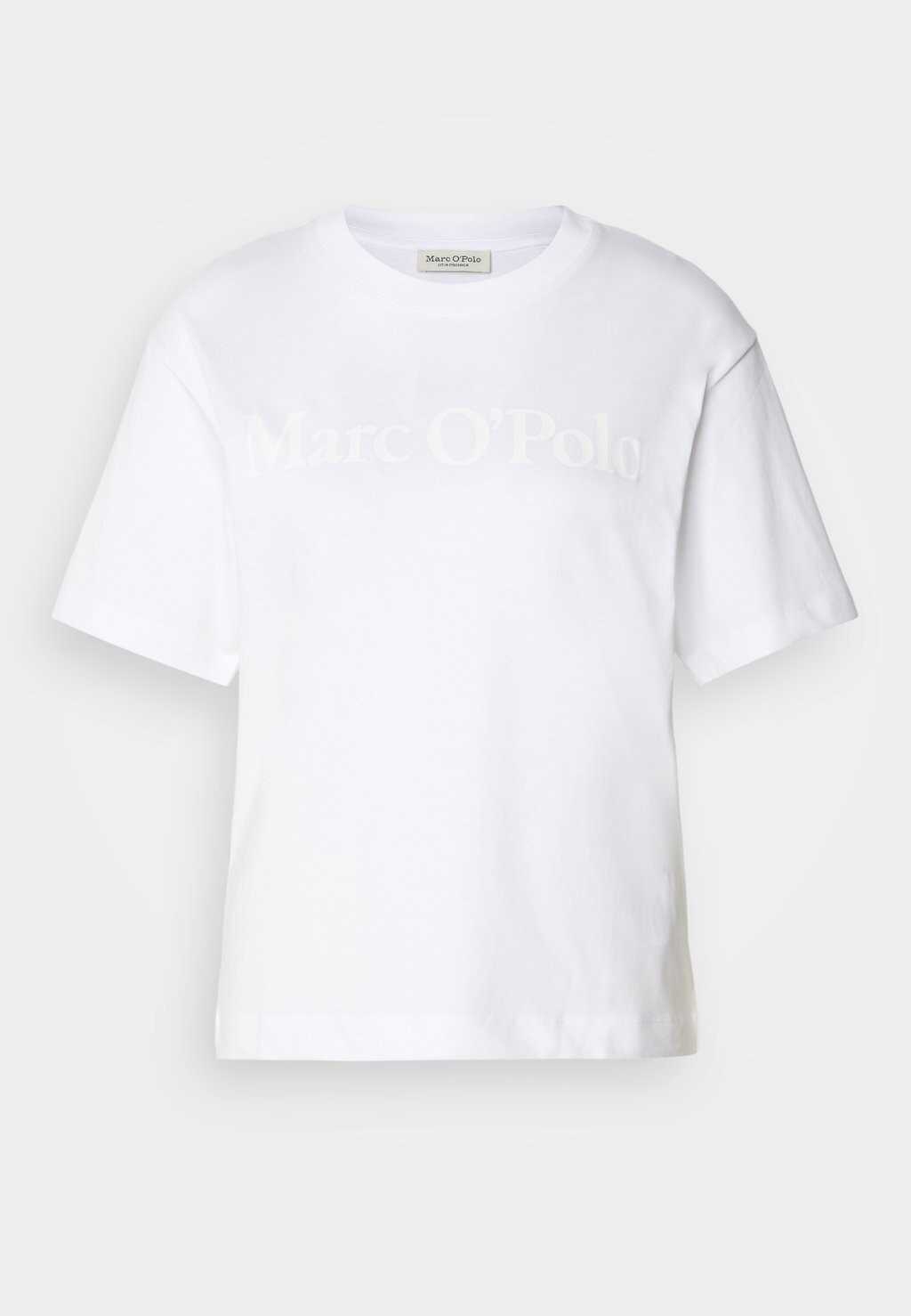 

Базовая футболка SHORT SLEEVE ROUND NECK RELAXED FIT LOGO TEE Marc O'Polo, белый