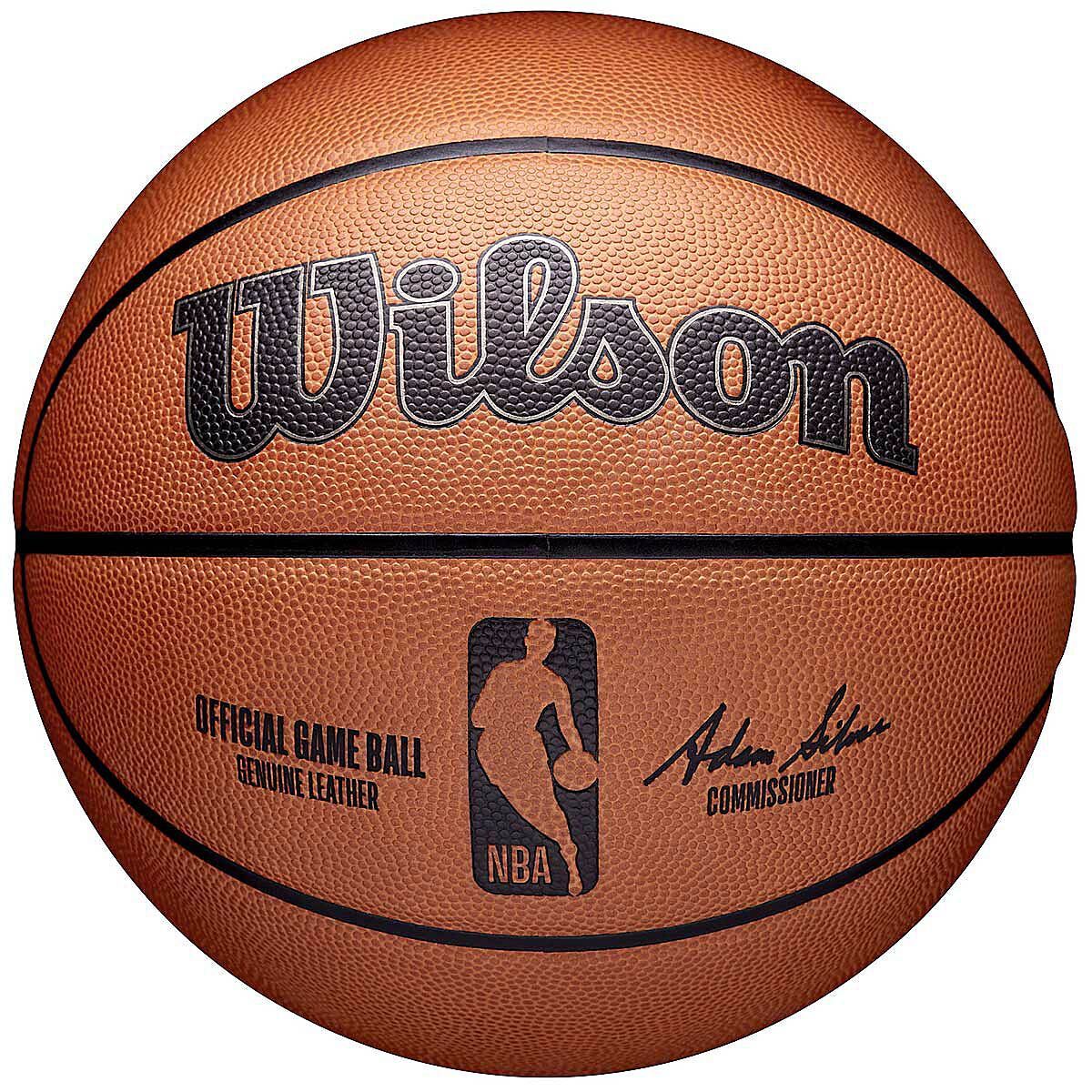 

Официальный игровой мяч NBA баскетбольный розничный Wilson, коричневый