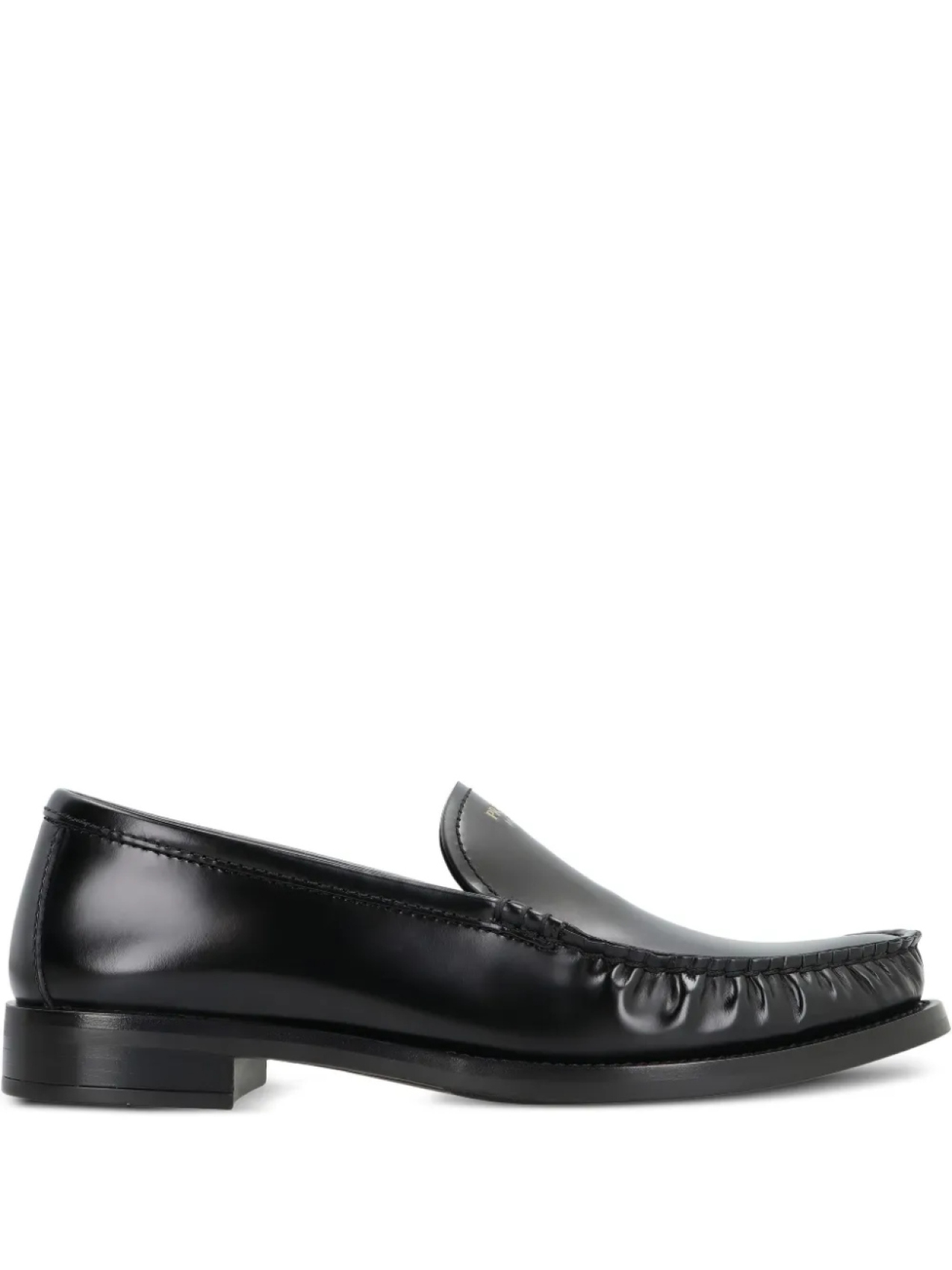 Кожаные мокасины Prada, черный
