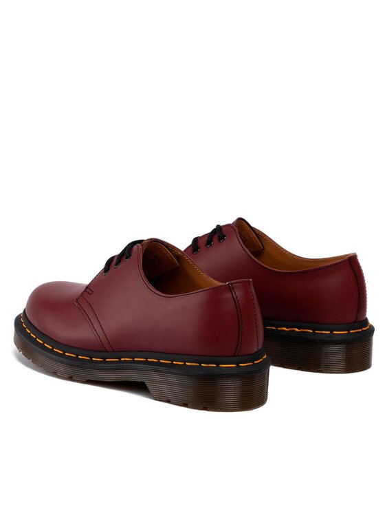 Туфли кожаные Dr. Martens 1461 на шнуровке, красный — фото 4