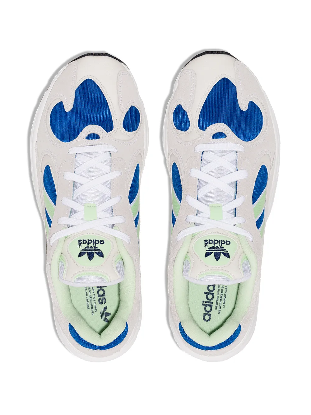 Кроссовки Yung 1 в стиле колор-блок Adidas, белый — фото 4
