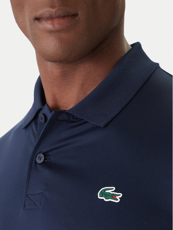 Поло regular fit DH2615 Lacoste, синий — фото 4