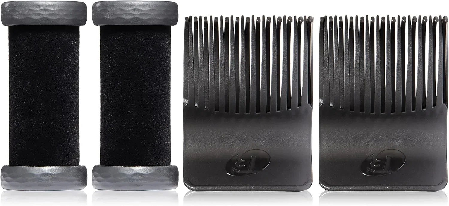 Набор из 2 бигуди T3 Volumizing Hot Rollers LUXE для объема и блеска T3, Black