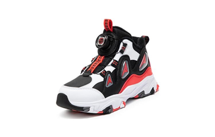 Кроссовки XTEP Kids Lifestyle Shoes PS Low-top Black / New White / Fiery Red, черный/красный — фото 2