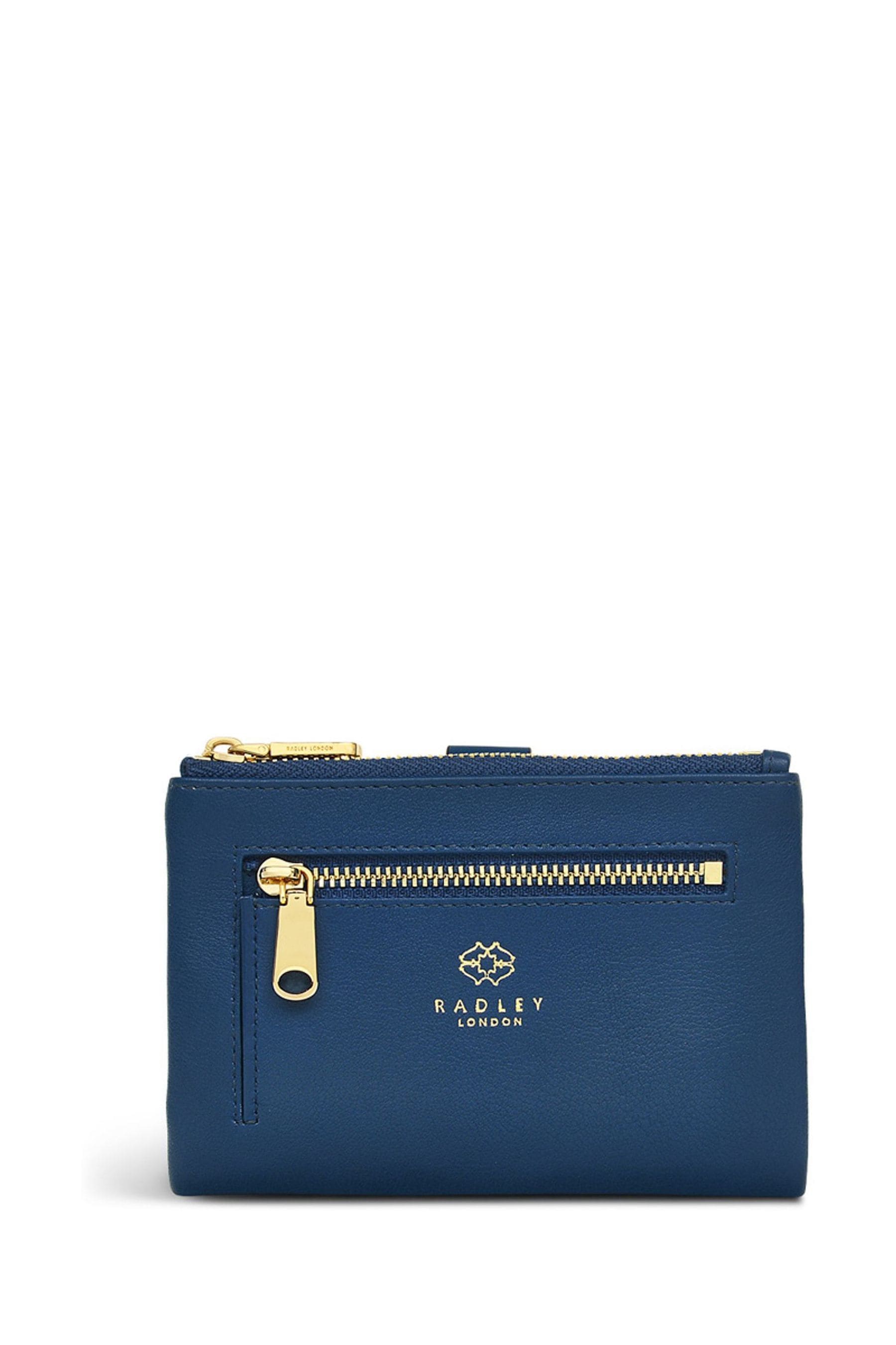 

Складной кошелек для монет среднего размера Blue London larkswood 2 0 Radley, синий