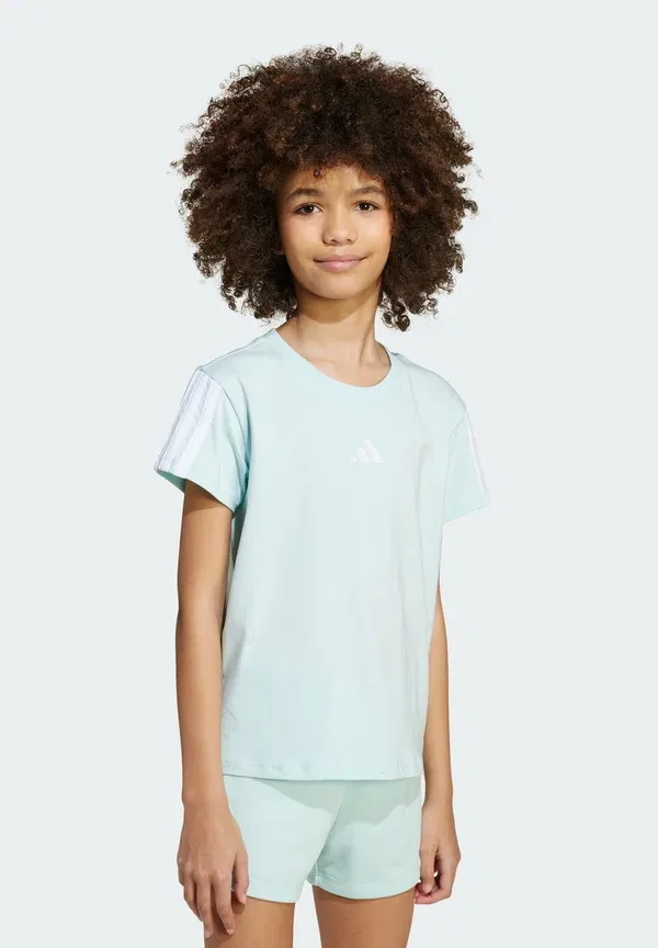 Футболка с принтом Essentials tee Adidas Performance, цвет хало-мятный белый