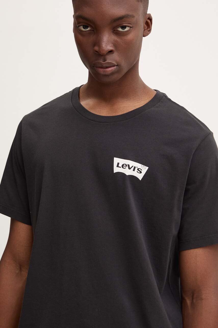 

Хлопковая футболка Levi's, черный