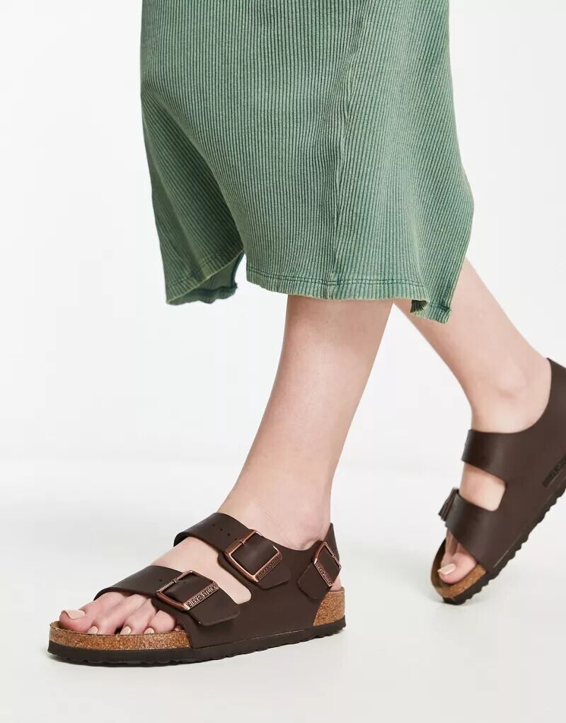 

Birkenstock – Milano – Коричневые сандалии Birko-Flor