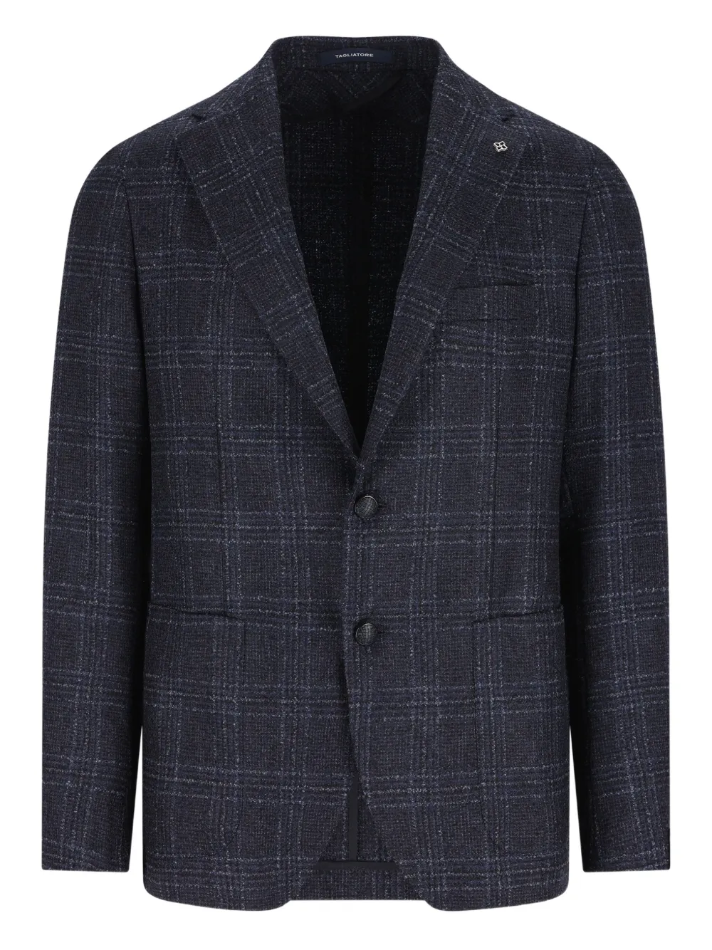 

Клетчатый пиджак на пуговицах TAGLIATORE, синий