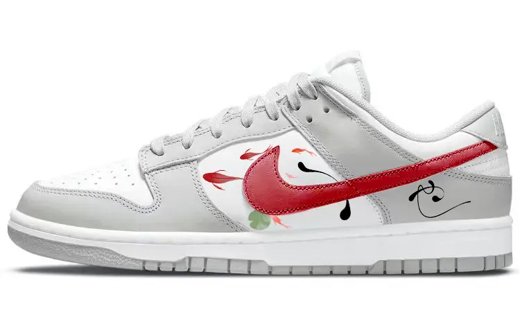 

Кроссовки Nike Dunk Skateboard Shoes Men Low-Top Gray White, Серый, Кроссовки Nike Dunk Skateboard Shoes Men Low-Top Gray White