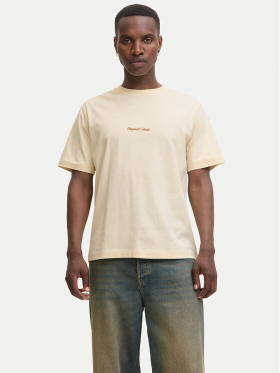 

Футболка relaxed fit Norrebro 12282892 Jack&Jones, экрю