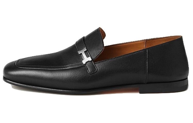 

Туфли мужские Hermès с логотипом, черный