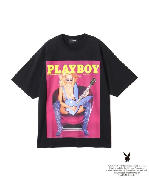 

Футболка оверсайз, коллаборация PLAYBOY x atmos, розовая