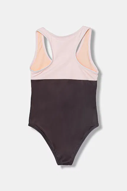 Купальник детский с логотипом Elisabetta Franchi, коричневый — фото 2