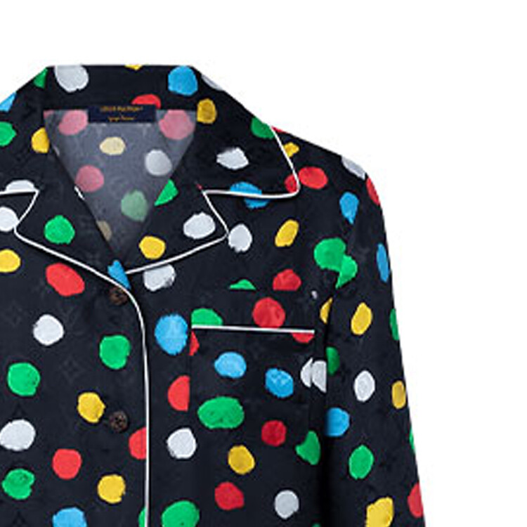 Футболка Yayoi Kusama X женская черная Louis Vuitton — фото 3