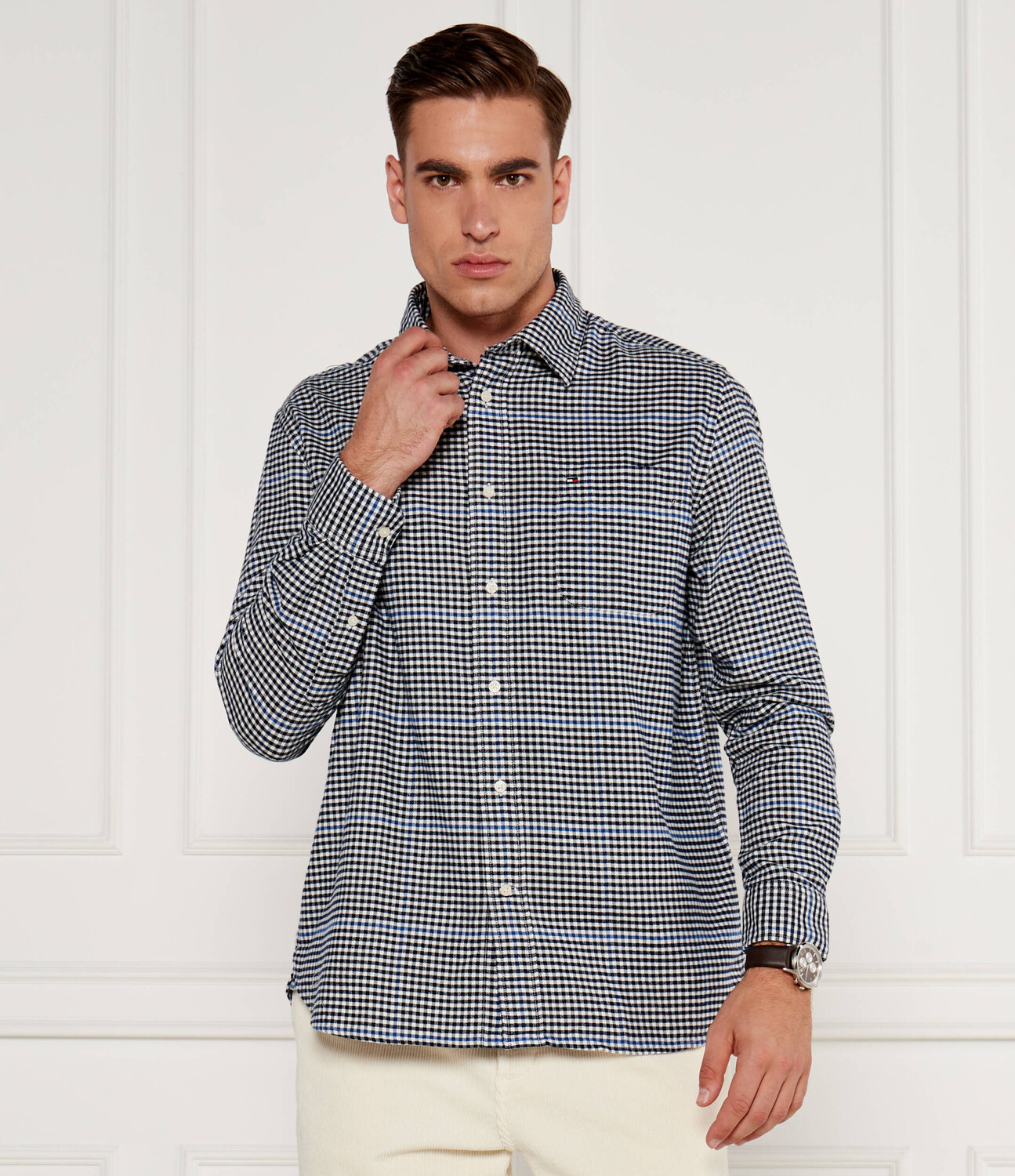Рубашка Tommy Hilfiger Relaxed fit, темно-синий — фото 3