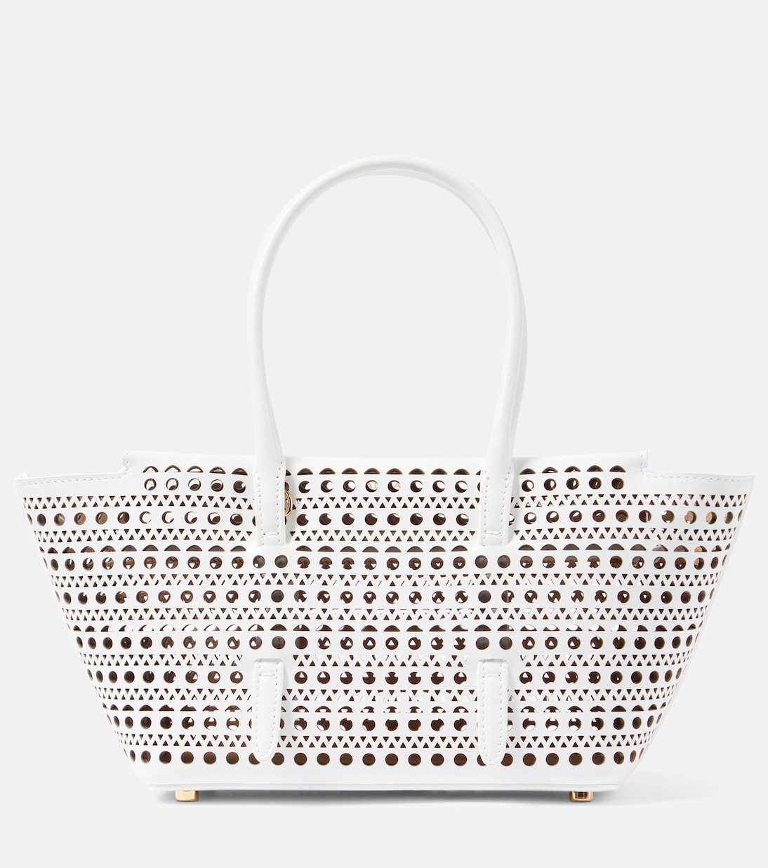 

Новая кожаная сумка через плечо Mina 20 Alaïa, Blanc Optique
