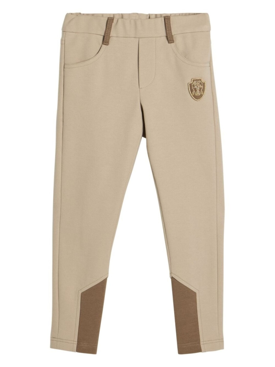

Brunello Cucinelli Kids леггинсы с аппликацией, нейтральный цвет